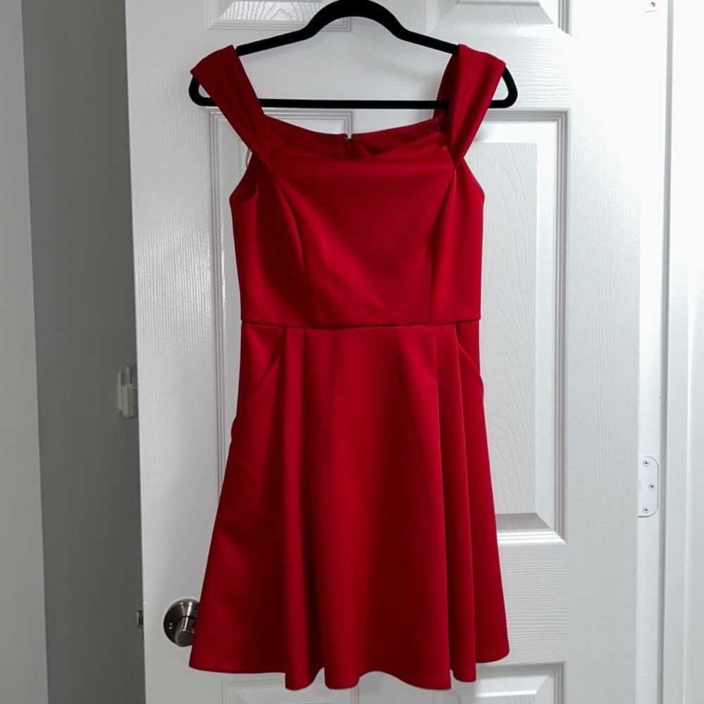 mini red dress